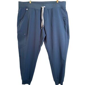 Figs Technical Collection Jogger Pants Size 2XL Trousers Scrubs Blue Medical EUC